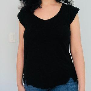 Black V-Neck T-Shirt